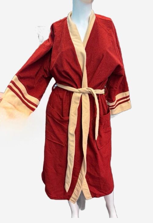 Straton Other - Straton Vintage 80’s Red and Tan Men’s Bathrobe size medium